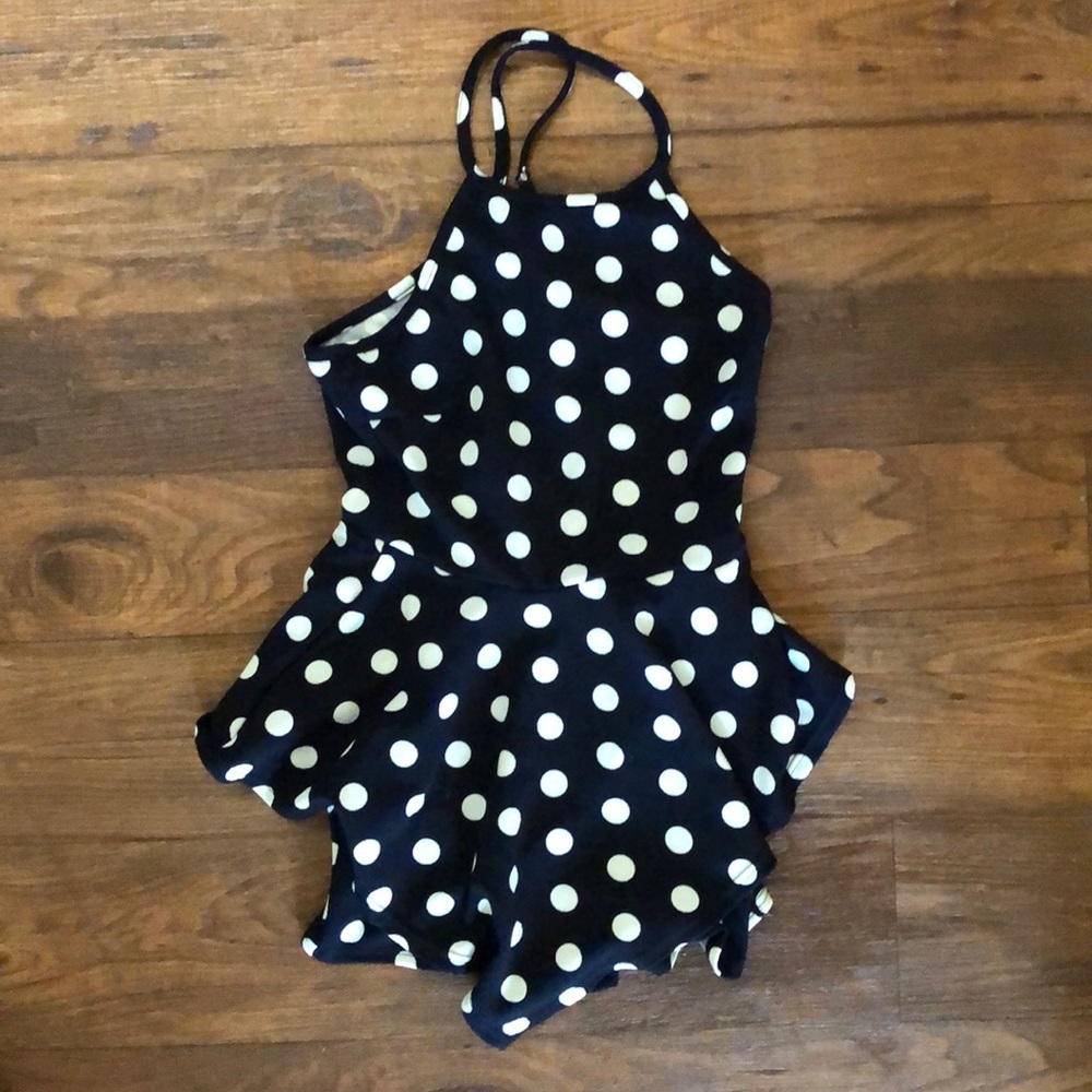Peplum large Polka dot romper size s/m